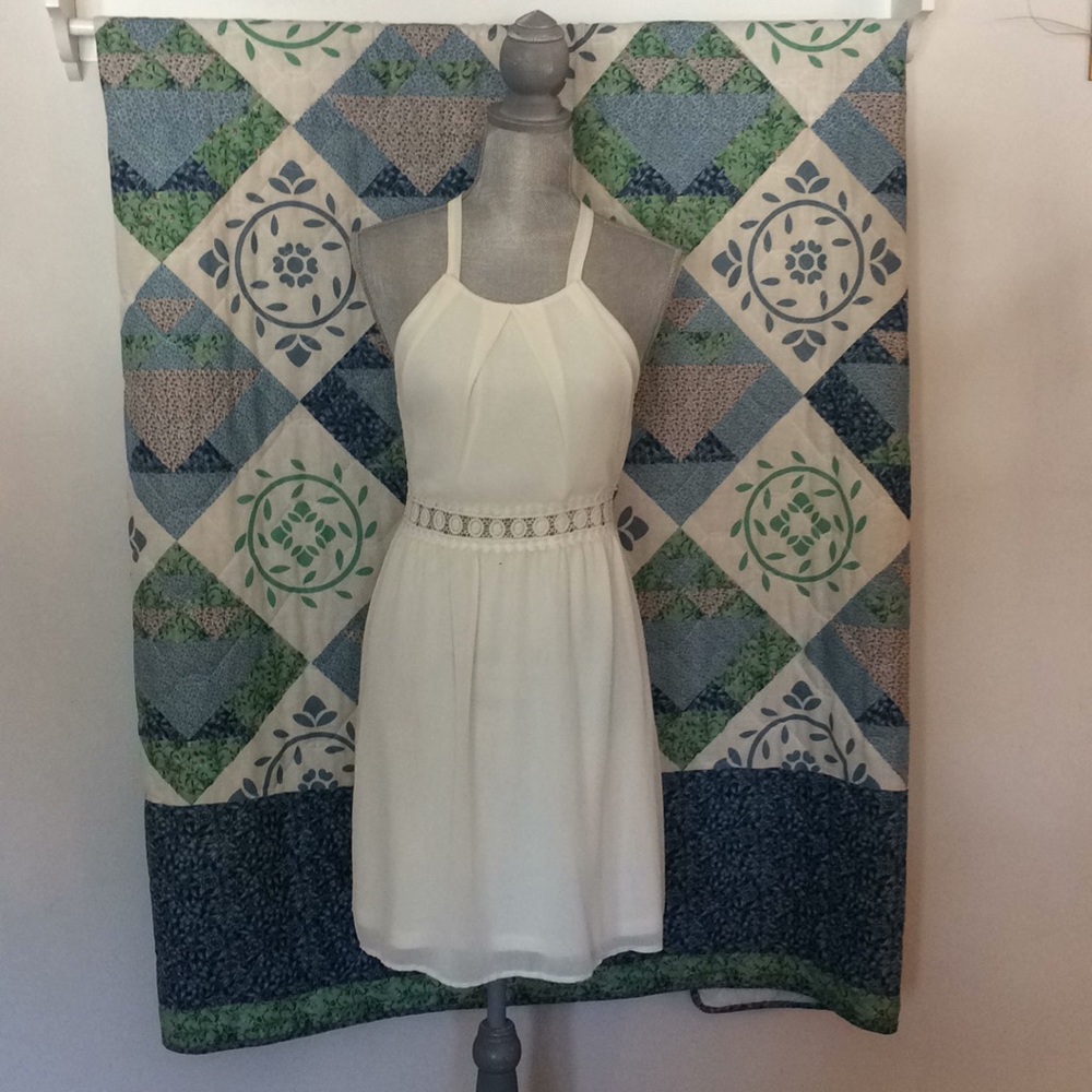Cream satin dress